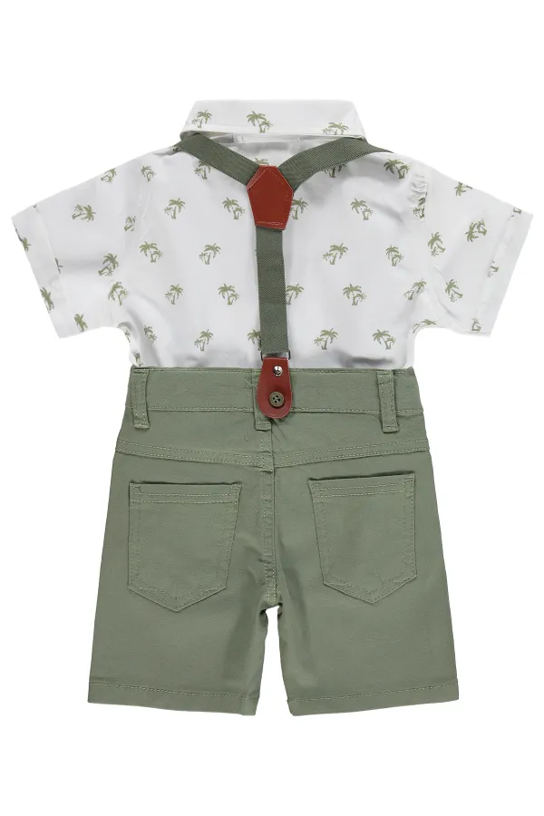 Ensemble bébé 0-24 mois kaki clair - Emballage