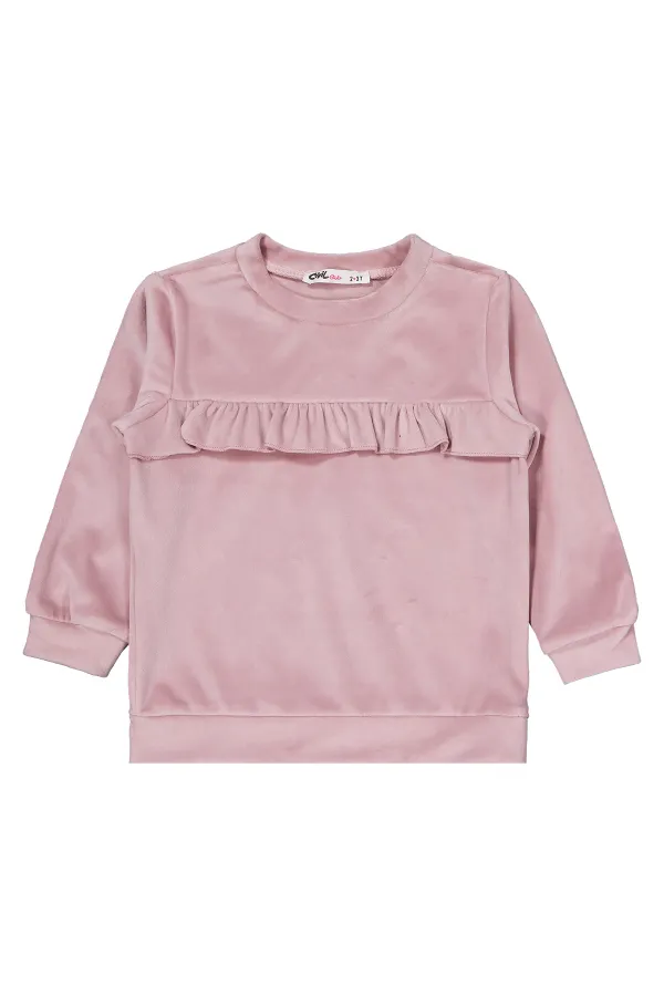 Ensemble de survêtement pour filles de 2 à 5 ans, rose poudré clair - Emballage