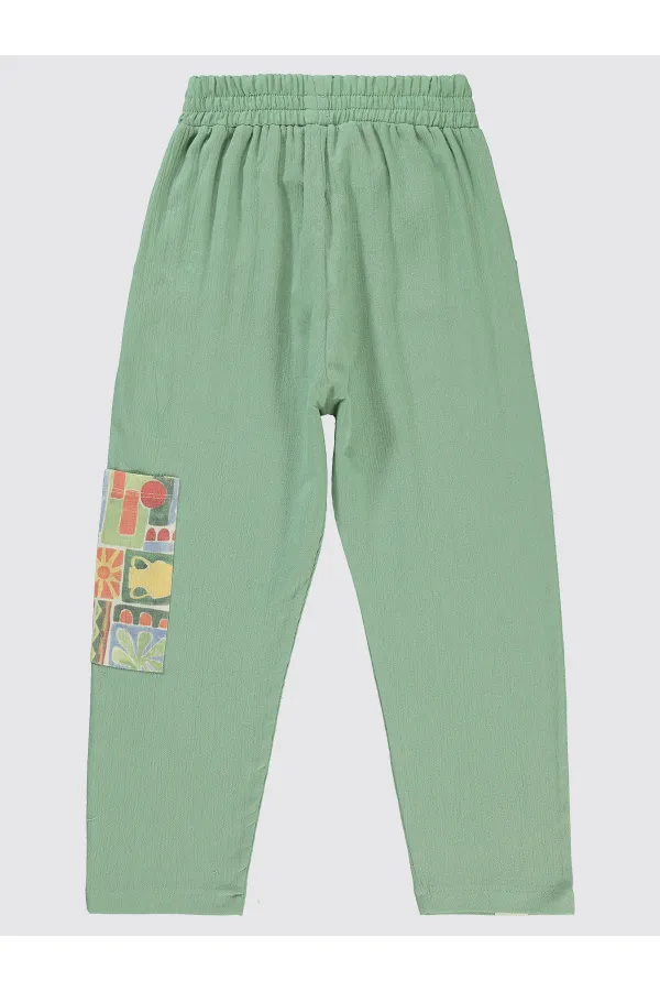 Erkek Çocuk Pantolon 6-9 Yaş Yeşil - Paket