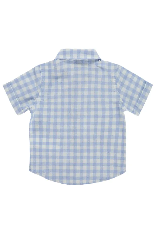 T-shirt bébé 0-24 mois bleu glacier - Lot