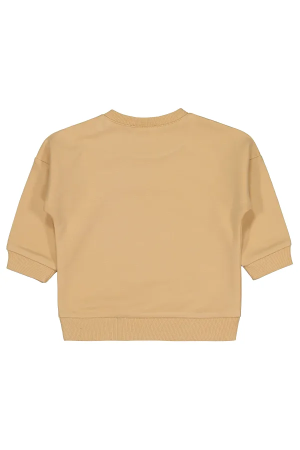 Bebek Sweatshirt 0-24 Ay Sütlükahve - Paket