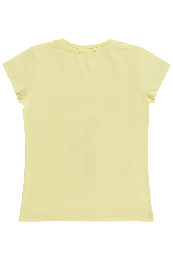Girls' T-Shirt Km 6-9 Years Yellow - Package