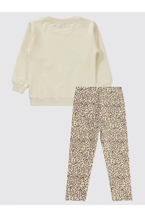 Kız Çocuk Takım 2-5 Yaş Bej - Paket