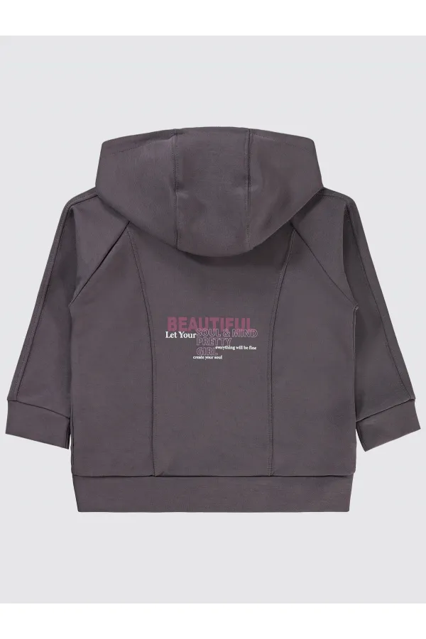 Kız Çocuk Hırka 2-5 Yaş Açık Füme - Paket