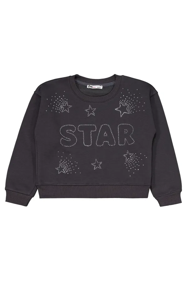 Ensemble de survêtement anthracite pour filles de 6 à 9 ans -