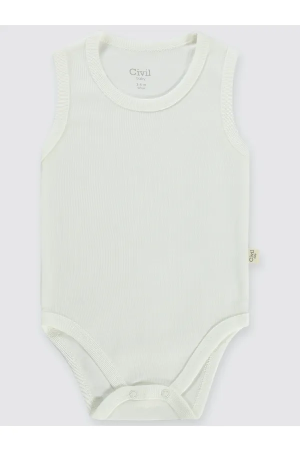 Body bébé à boutons-pression blanc 0-24 mois - Lot