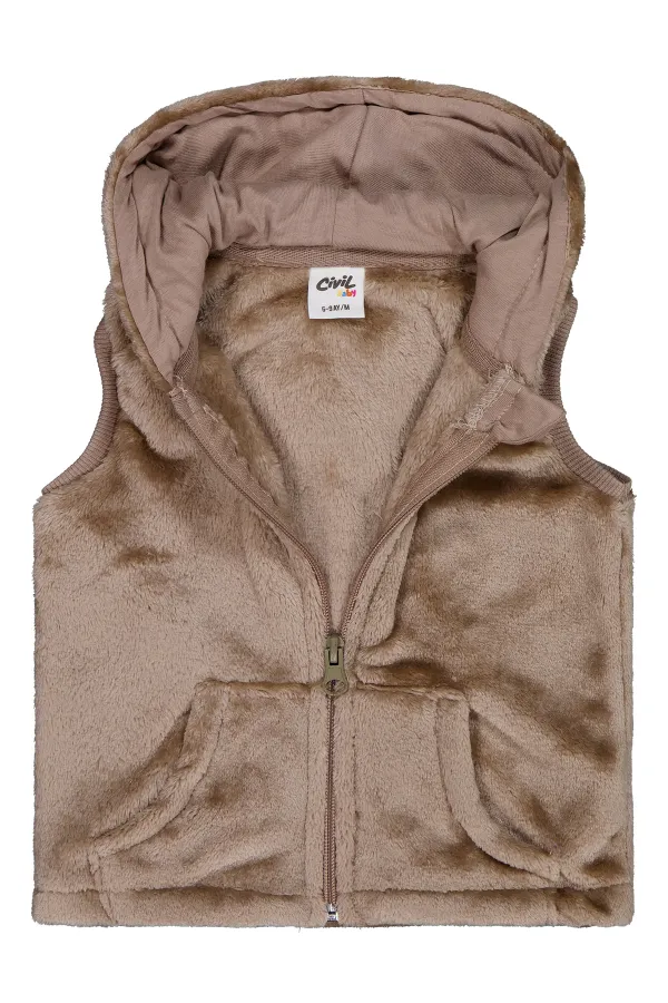 Bebek Yelek 0-24 Ay Kahverengi - Paket