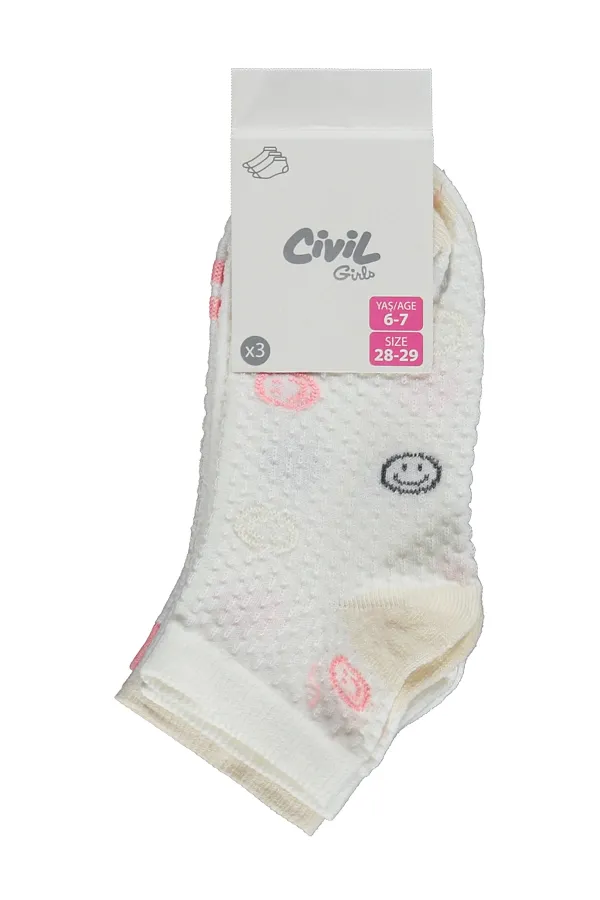 Girls' Ankle Socks, Ages 2-9, Standard - Pack