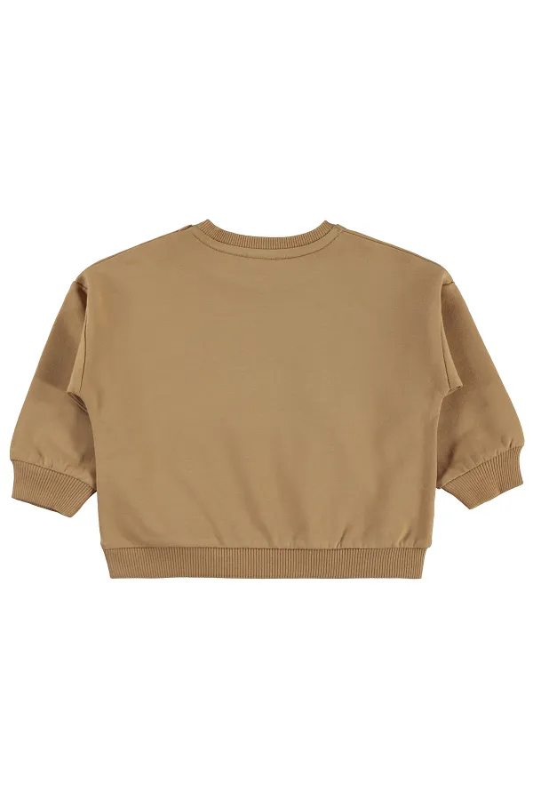Sweat-shirt bébé 0-24 mois camel - Emballage
