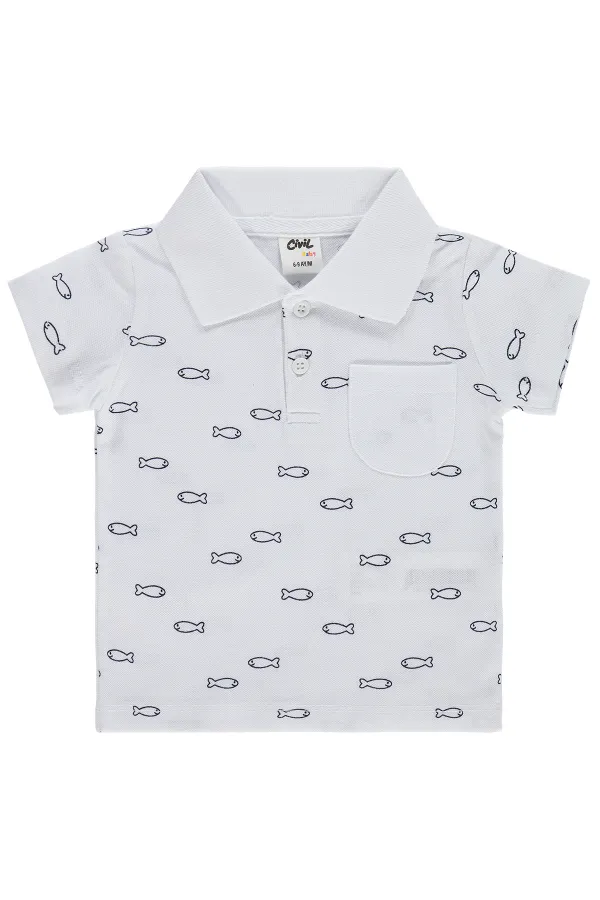 Bebek Tişört 0-24 Ay Beyaz - Paket