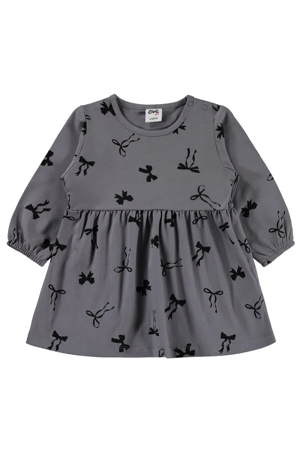 Baby Jumpsuit and Dress Set 6-18 Months Dark Grey - Package