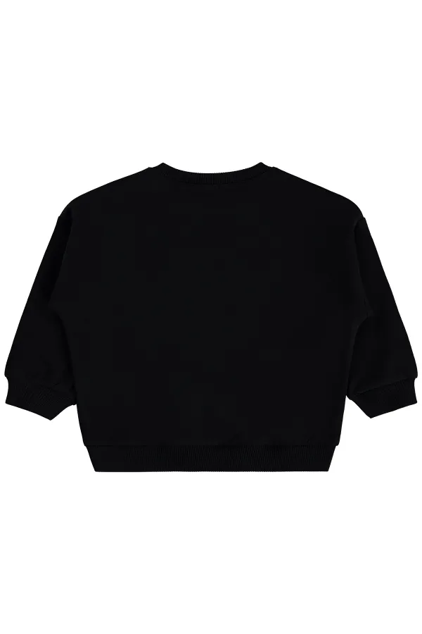 Bebek Sweatshirt 0-24 Ay Siyah - Paket