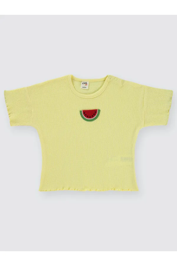 Lot de T-shirts bébé jaunes 0-24 mois