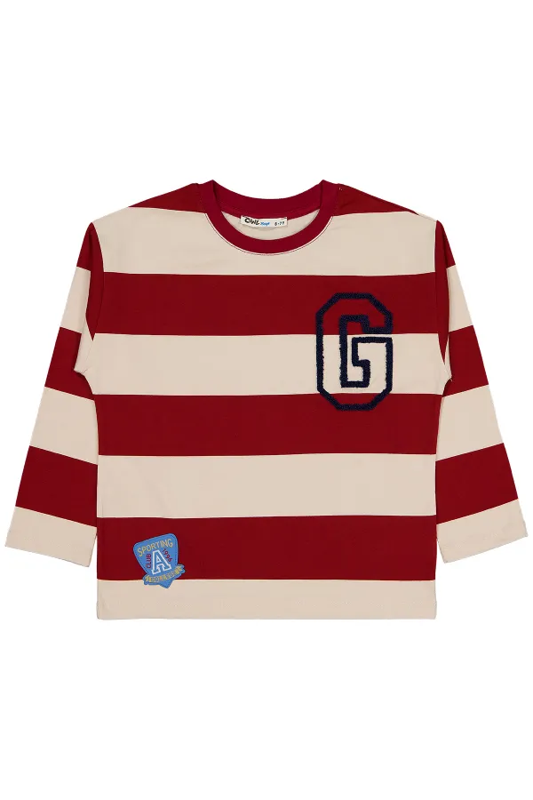 Erkek Çocuk Sweatshirt 10-13 Yaş Bordo - Paket