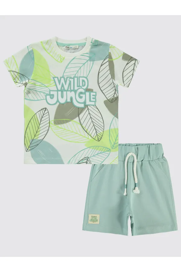 Erkek Çocuk Takım 2-5 Yaş Açık Çağla Yeşili - Paket