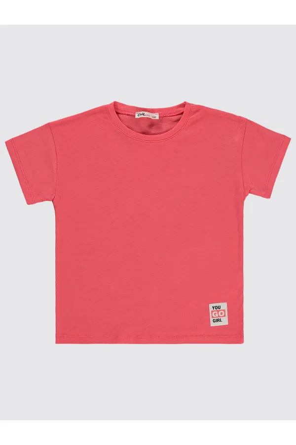 Girls T-Shirt 2-5 Years Old Sunset Coral - Pack