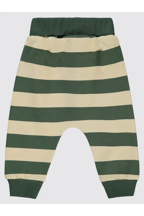 Baby Tracksuit Bottoms 0-24 Months Soft Khaki - Pack