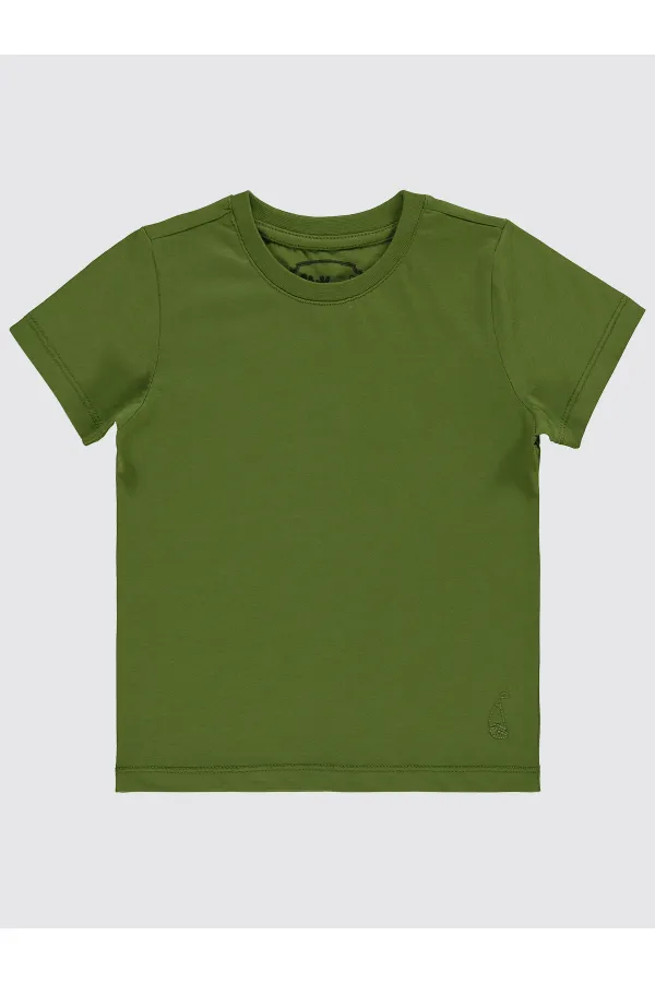 Lot de T-shirts kaki pour garçons de 2 à 5 ans