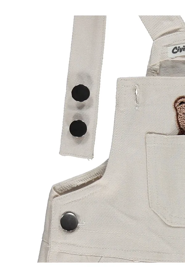 Salopette garçon, 2-5 ans, couleur pierre foncée - Emballage