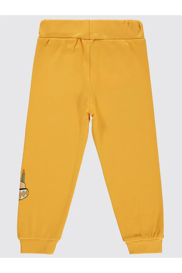 Bas de survêtement garçon 2-5 ans moutarde - Lot