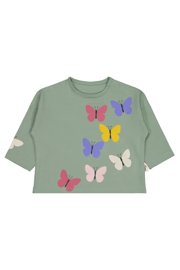 Bebek Sweatshirt 0-24 Ay Çağla Yeşili - Paket