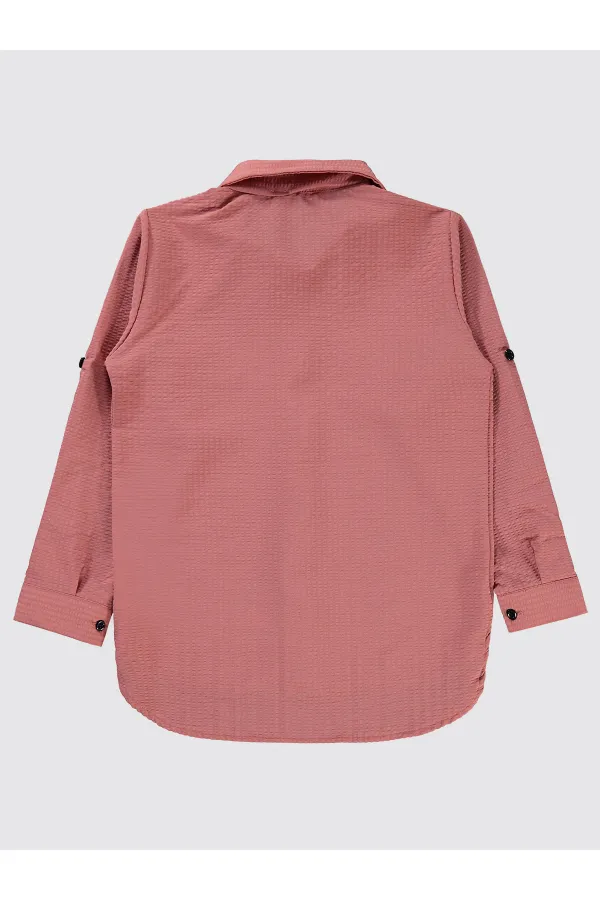 Kız Çocuk Gömlek 10-13 Yaş Gül Kurusu - Paket