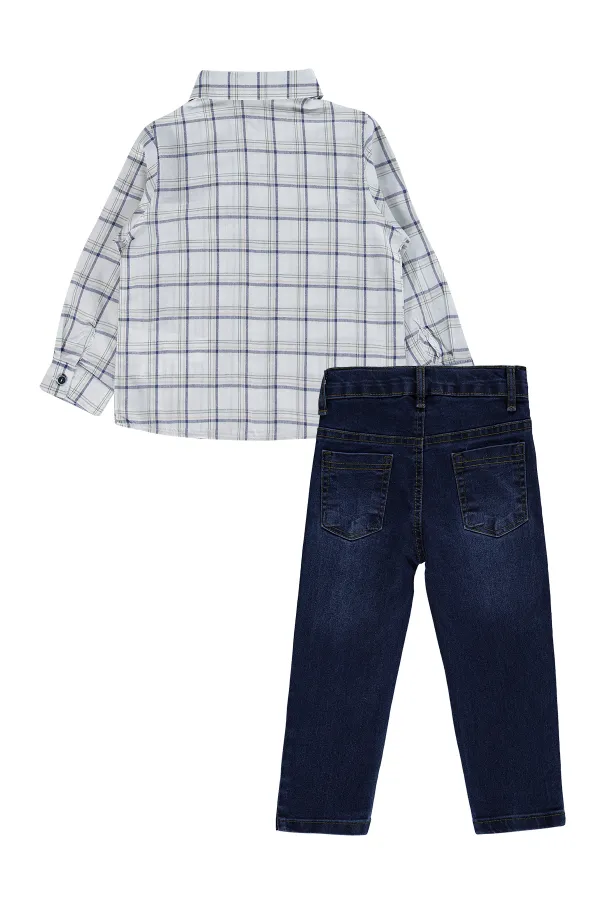 Erkek Çocuk Takım 2-5 Yaş Ekru - Paket