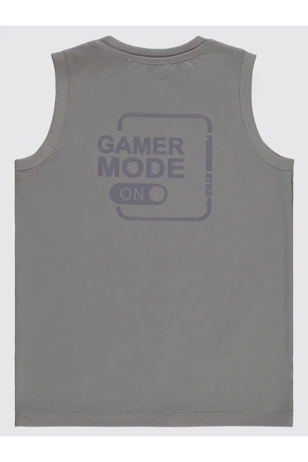 Lot de t-shirts gris pour garçons de 6 à 9 ans