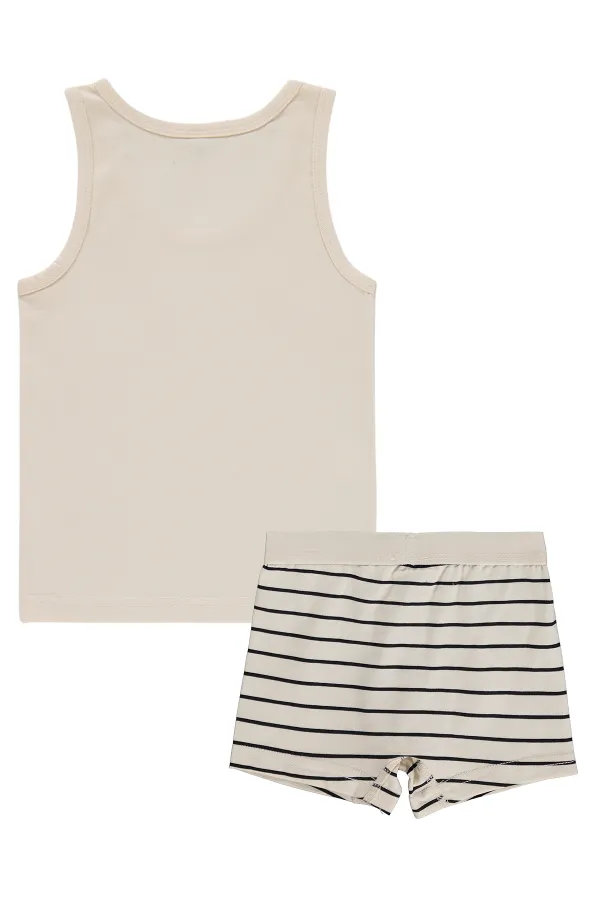 Erkek Çocuk İç Çamaşırı Takım 2-9 Yaş Bej - Paket