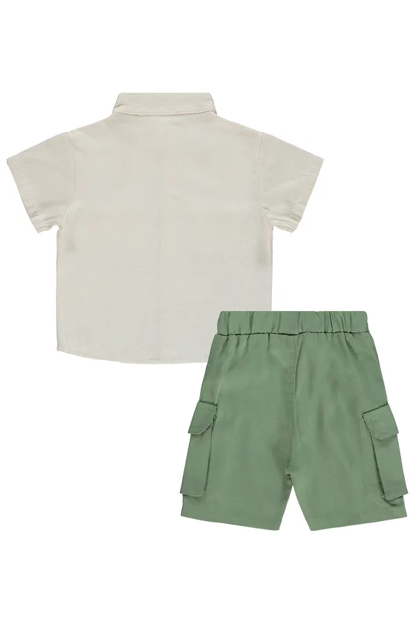 Bebek Takım 0-24 Ay Taş Rengi - Paket