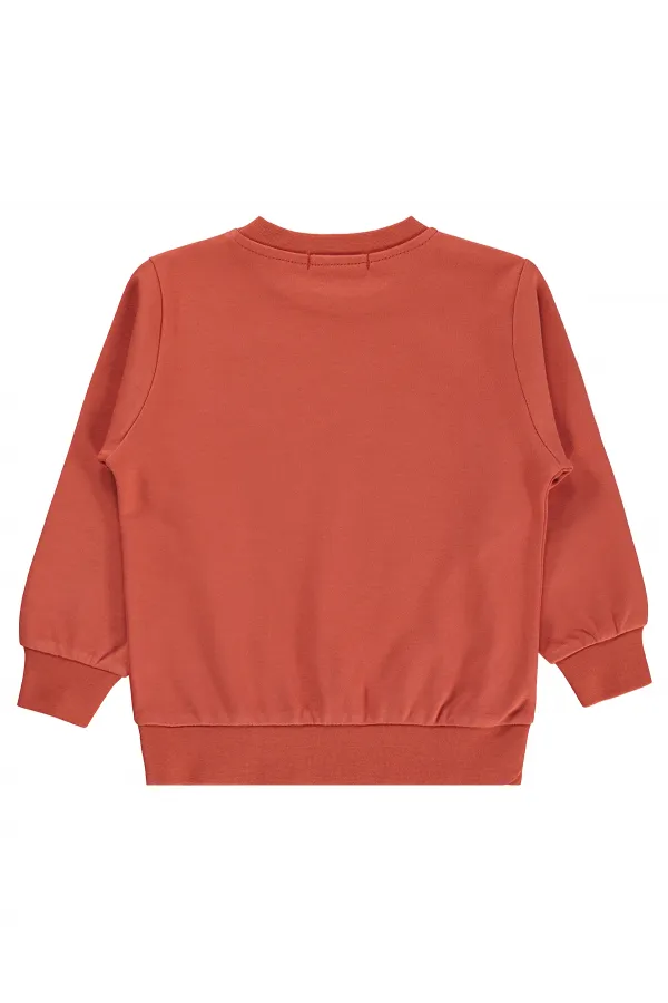 Sweat-shirt garçon Km 2-5 ans Orange foncé - Emballage