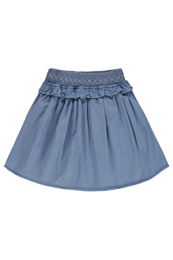 Kız Çocuk Etek 6-9 Yaş Mavi - Paket