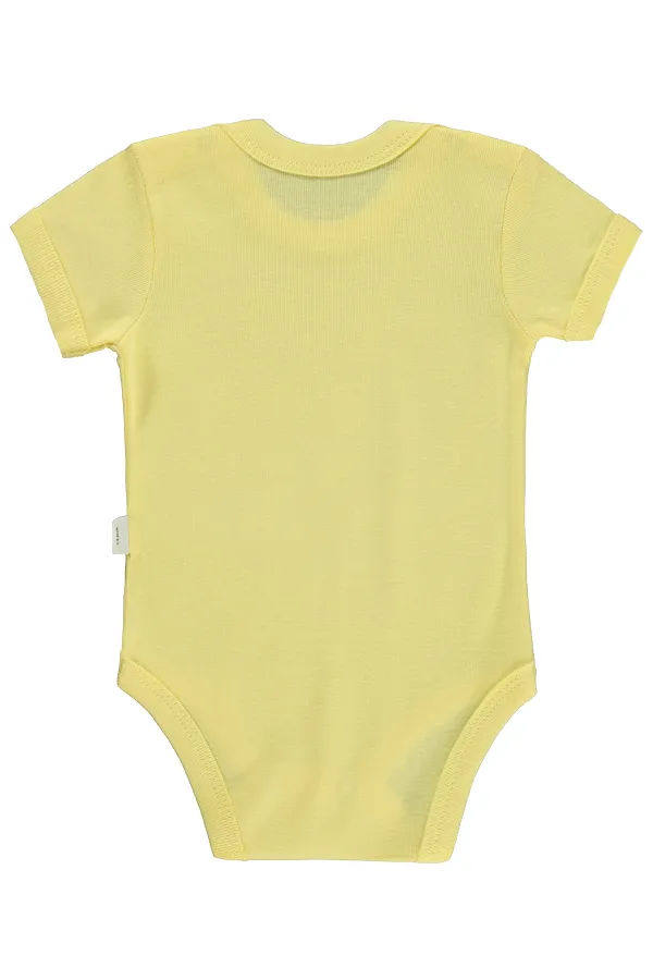 Baby Snap Bodysuit 0-24 Months Light Yellow - Package