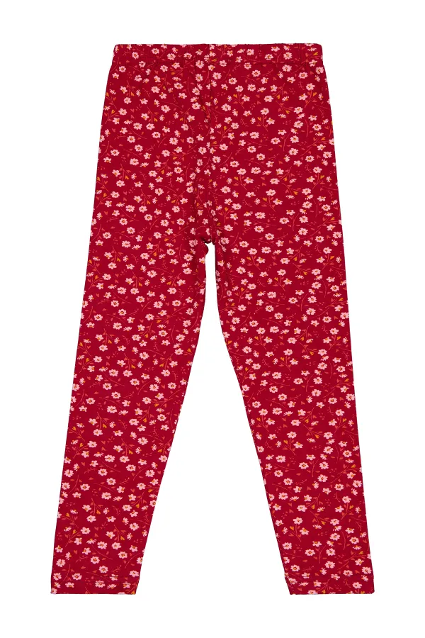 Leggings pour filles Km 6-9 ans Rouge bordeaux - Emballage