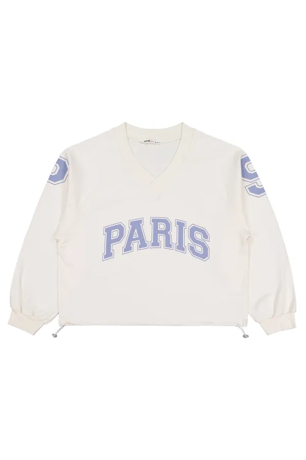 Kız Çocuk Sweatshirt 10-13 Yaş Ekru - Paket