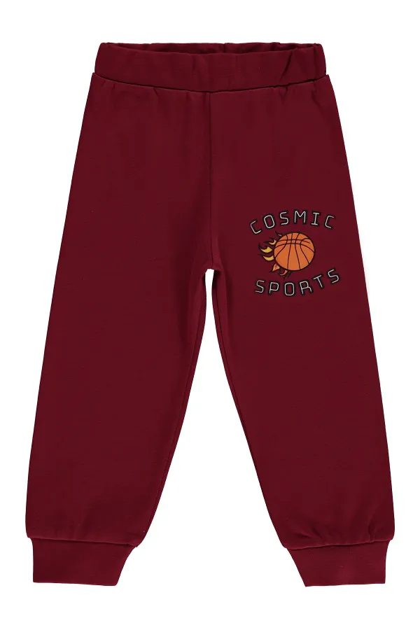 Boys' Sweatpants Km 2-5 Years Burgundy - Pack