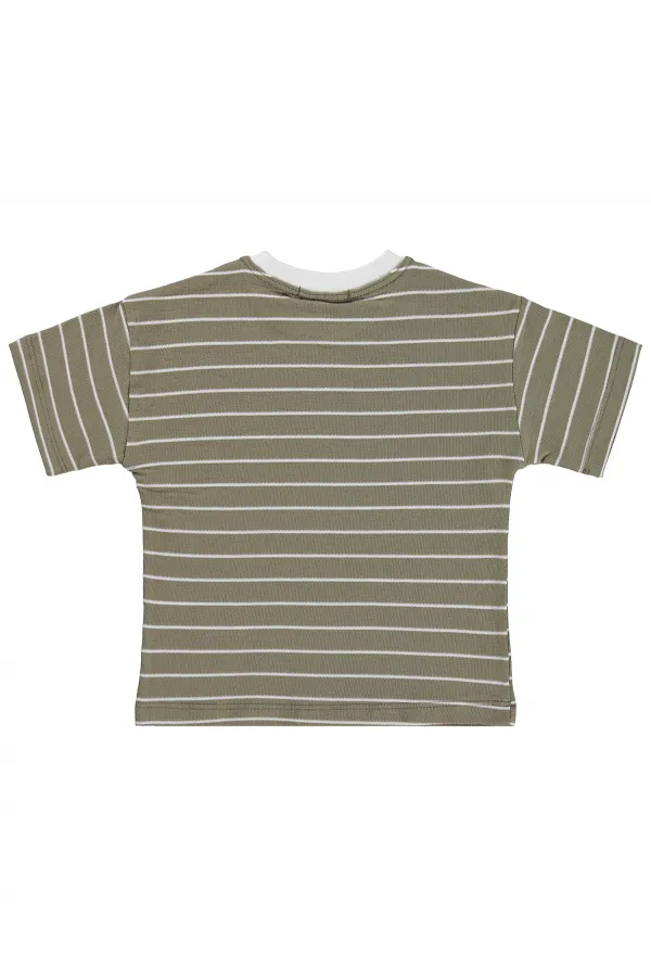 Erkek Çocuk Tişört 2-5 Yaş Haki - Paket