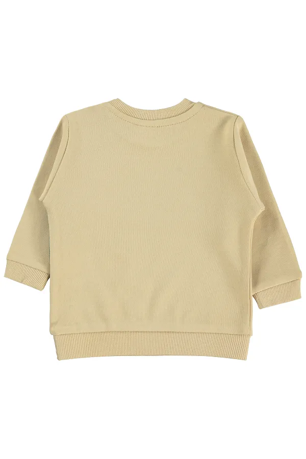 Sweat-shirt bébé 0-24 mois, marron clair - Lot