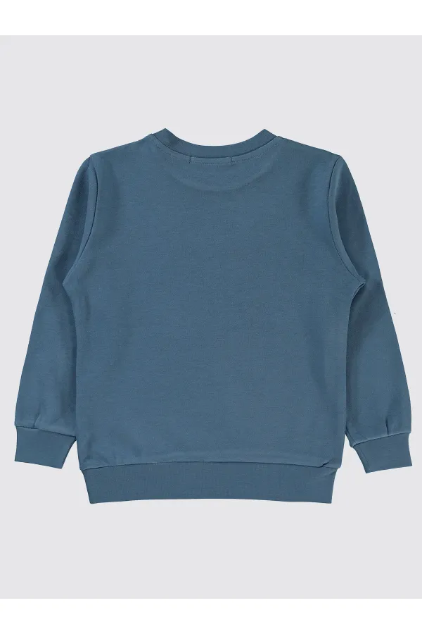 Erkek Çocuk Sweatshirt 2-5 Yaş İndigo - Paket