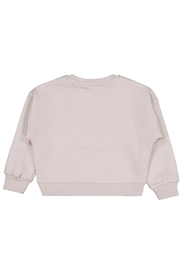 Girl Sweatshirt 2-5 Years Old Light Beige - Package