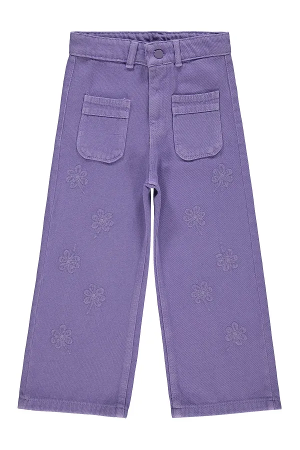 Kız Çocuk Pantolon 10-13 Yaş Mor - Paket