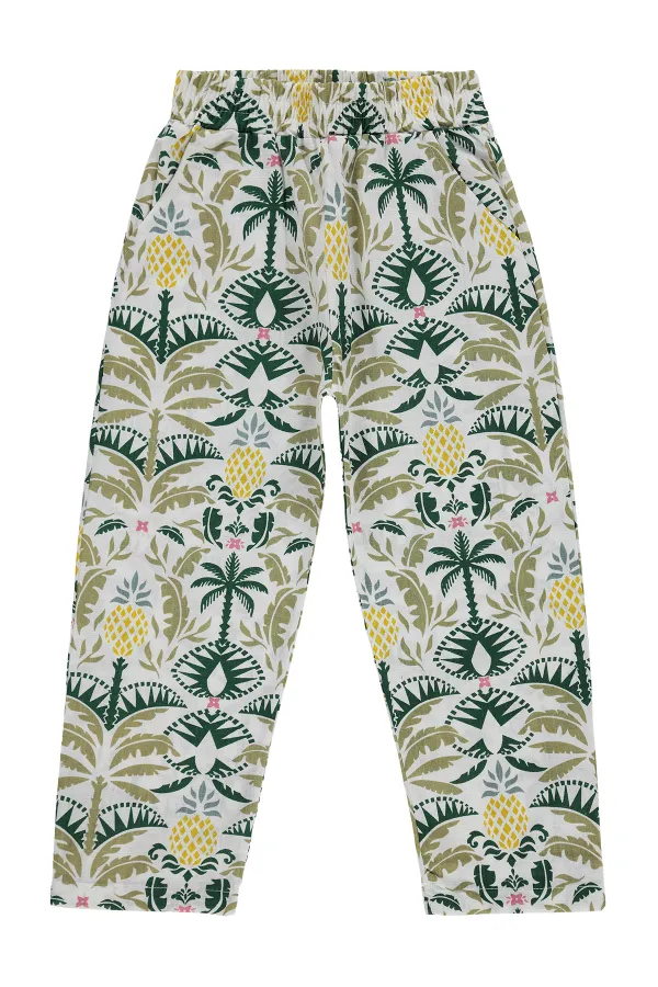 Girls' Trousers, Ages 6-9, Off-White - Pack