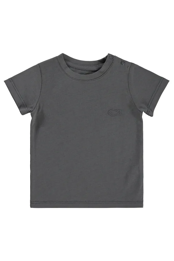 Bebek Tişört Km 0-24 Ay Füme - Paket