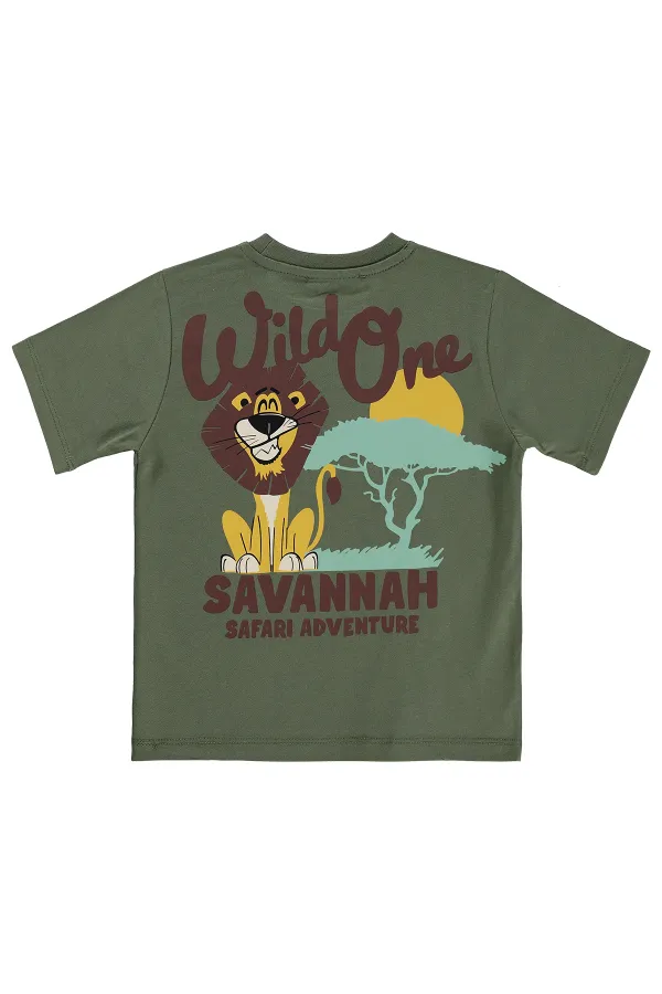 Boys' T-Shirt, Ages 2-5, Khaki - Pack Boys' T-Shirt, Ages 2-5, Khaki - Pack