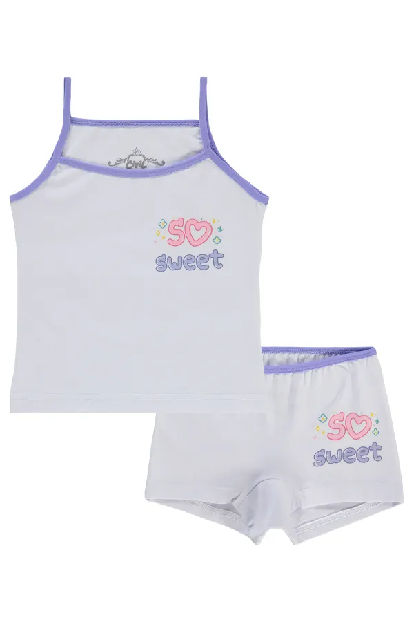 Ensemble de sous-vêtements pour filles de 2 à 9 ans - Standard