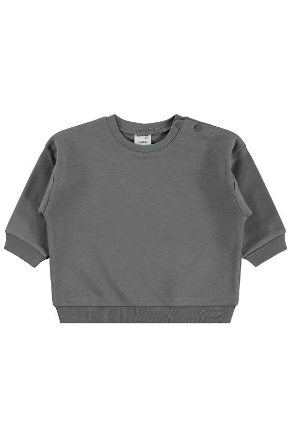 Bebek Sweatshirt 0-24 Ay Antrasit - Paket