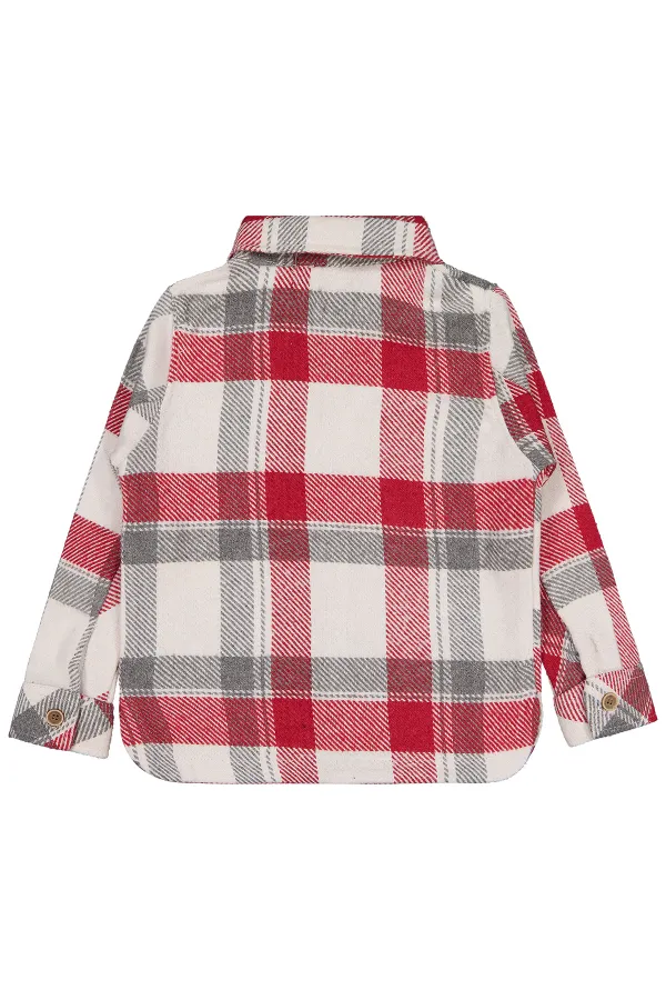 Erkek Çocuk Gömlek 2-5 Yaş Kırmızı - Paket