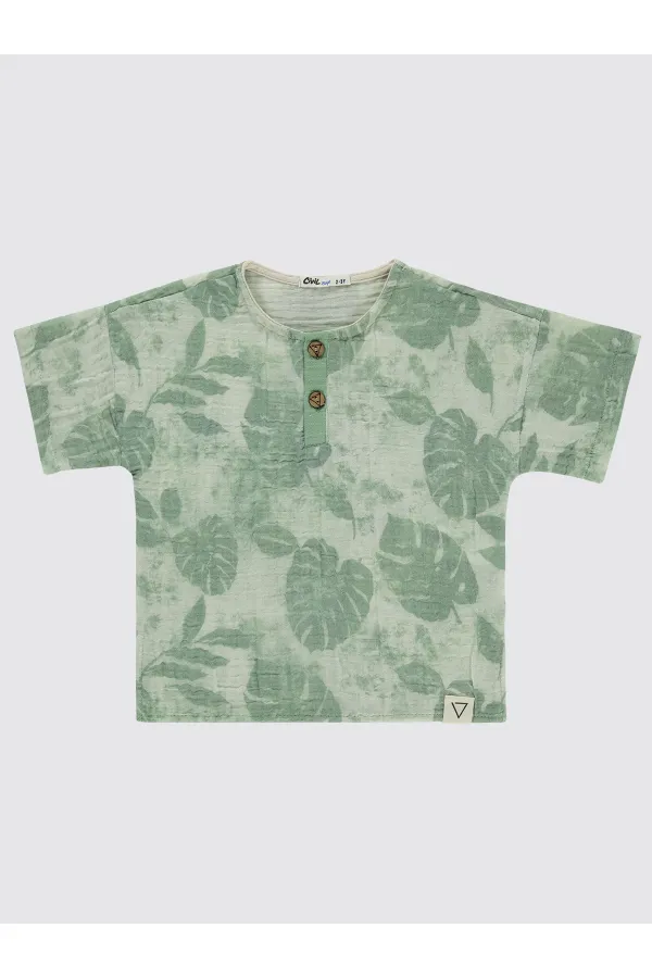 Erkek Çocuk Gömlek 2-5 Yaş Haki - Paket