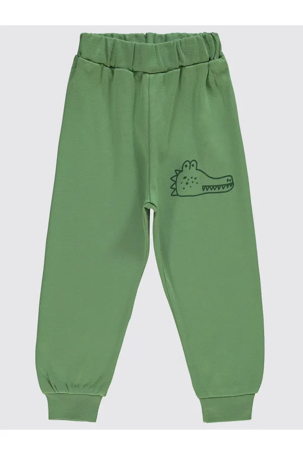 Bas de survêtement garçon 2-5 ans kaki clair - Lot