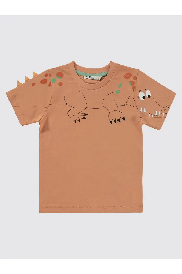 Erkek Çocuk Takım 2-5 Yaş Kiremit - Paket